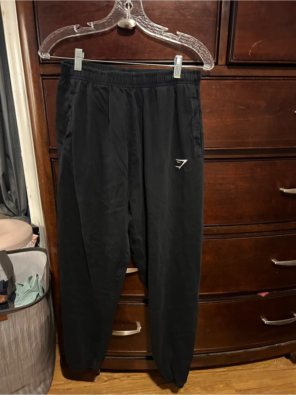 Gymshark Black Women's Joggers with Subtle Logo
